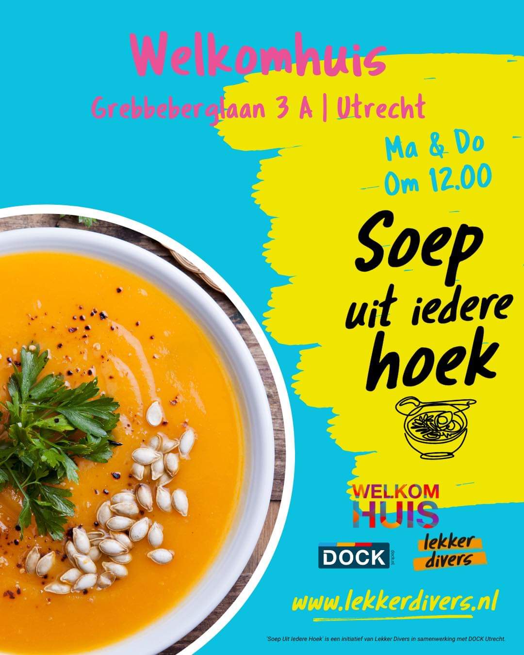 Elke week soep bij het Welkomhuis Utrecht