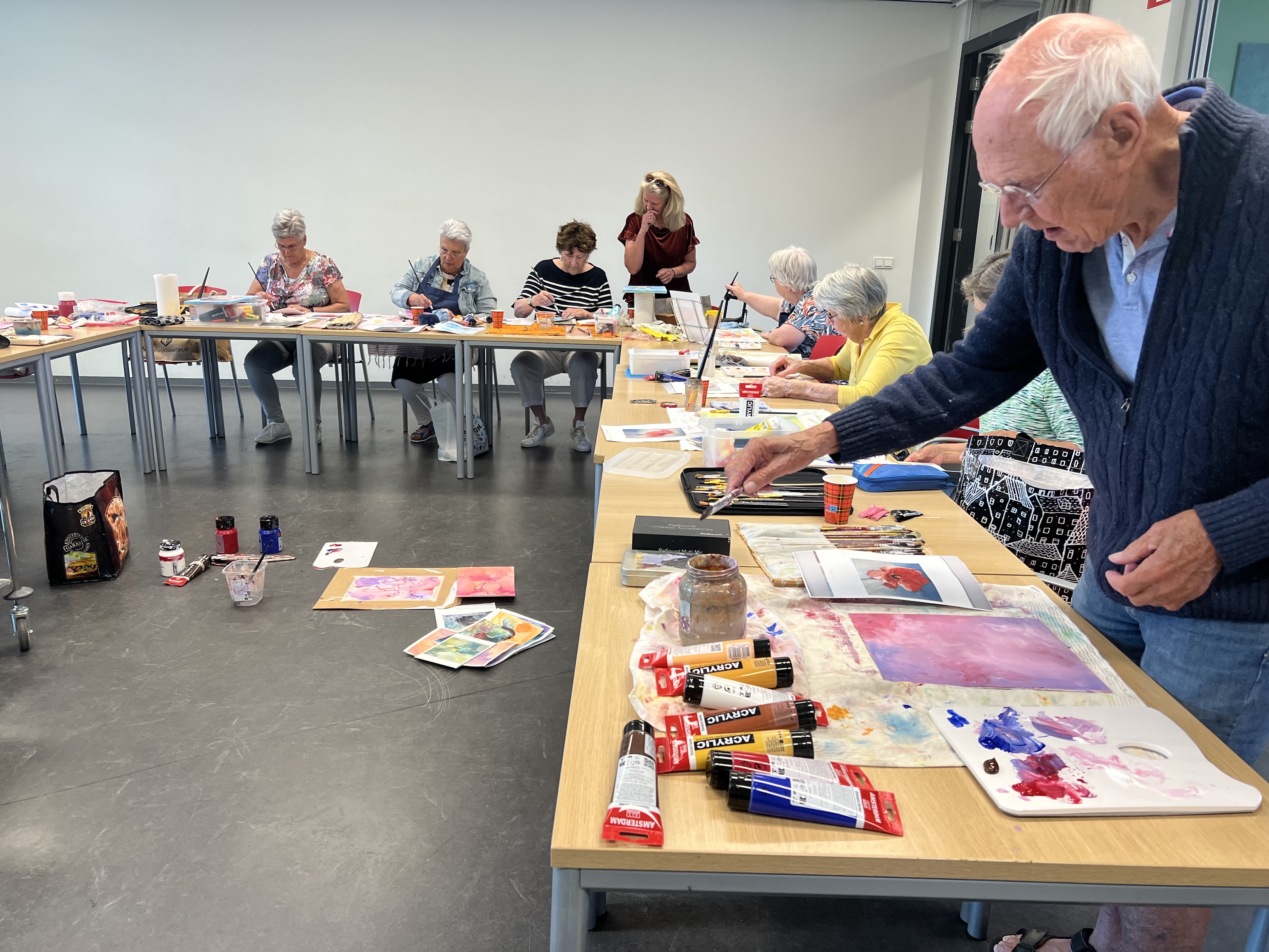 Creatieve schilderworkshop in De Schakel