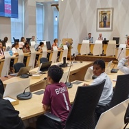 Stedelijke Kinderraad in het Stadhuis van Utrecht